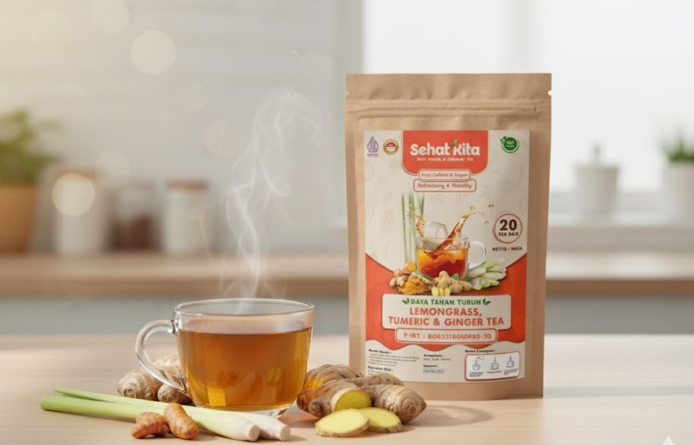 Teh Serai Kunyit Jahe Sehat Kita untuk daya tahan tubuh Teh Serai Kunyit Jahe Sehat Kita untuk daya tahan tubuh