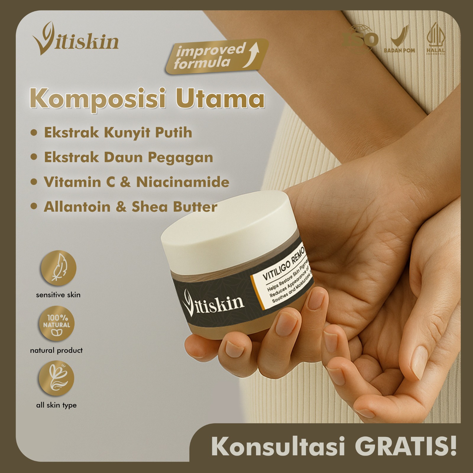 Salep Vitiskin Vitiligo Cream - Gambar 4